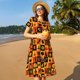 thumbnail image 4 of Easygdp Halloween para Vestido Transpirable de Mujer, Vestido Suelto de Manga Corta con Pliegues y Bolsillos para el Verano, 4 of 6