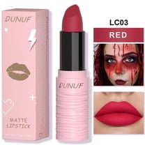 Matte Lipstick, Long Lasting Lip Gloss, Waterproof Sweat Resistant Lipstick for Sports and Cosplay, Easy to Clean Soft Texture Creamy Moisturizing Lipstick with Sleeve Design