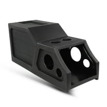 CROSSDESIGN 12" Center Console Subwoofer Box Compatible with Chevy/GM Crew Cab 2014-2018 Black