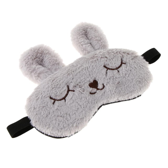 de Mujer Cubierta de Ojos de Dormir de Dibujos - gris Colco máscara de ojo de peluche niñas