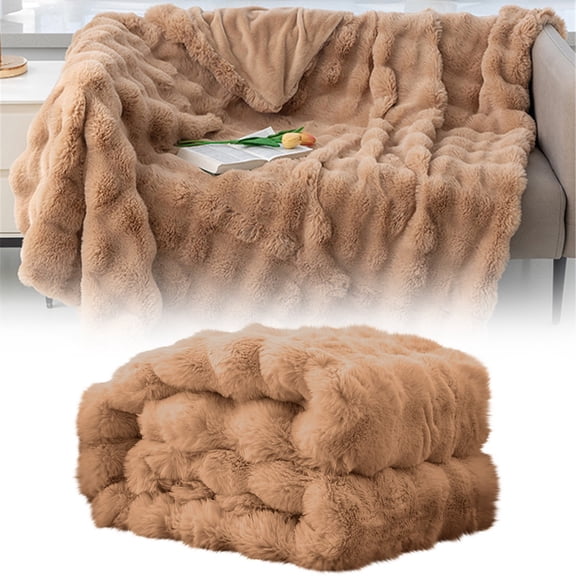 Blanket,Bubble Blanket All Season Nap Sofa Leisure Conditioner Cover Blanket Plush Sofa Blanket Living Room Sleeping Blanket
