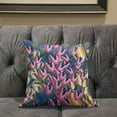 thumbnail image 5 of Amrita Sen Designs CAPL945BrCDS-BL-18x18 18 x 18 in. Tulip Bouquet Broadcloth Indoor & Outdoor Blown & Closed Pillow - Pink, Yellow & Blue, 5 of 5