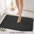 thumbnail image 3 of Black Burlap Texture Door Mat&nbsp;Indoor Outdoor Entrance, Non Slip Rug for Kitchen Bathroom Entryway Rug, Farmhouse Vintage Black Washable Doormat Floor Mat for Office Home Decor 24x36 Inch, 3 of 8