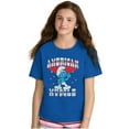 thumbnail image 4 of Hefty Smurf American Muscle USA Crewneck T Shirts Boy Girl Teen Brisco Brands XS, 4 of 6