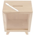 thumbnail image 1 of ColoMX 1 conjunto de piggy bank de madera un banco de dinero de madera de madera lindo banco de monedas creativas bancos con lápiz, 1 of 7