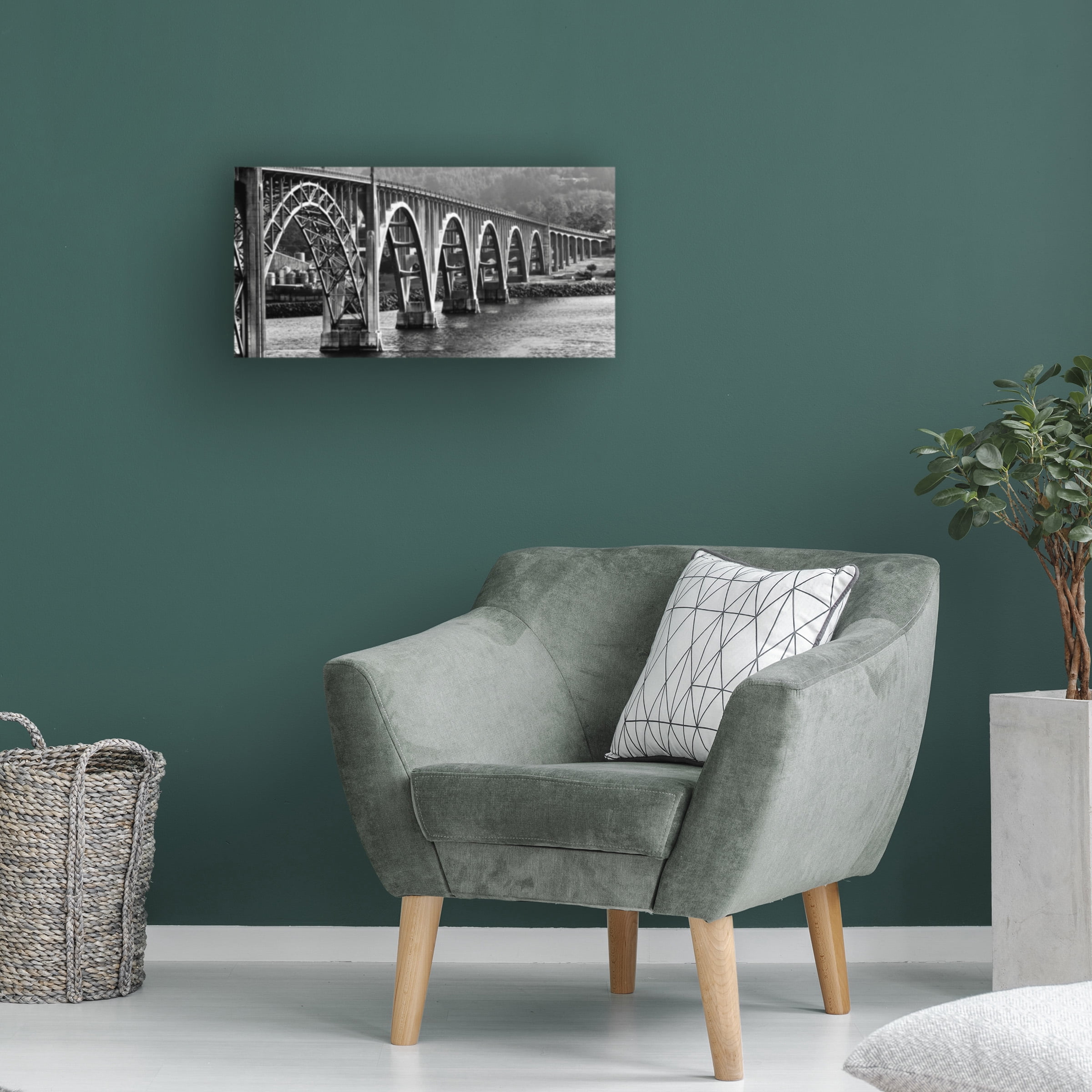 Susan Vizvary Photography 'Oregon Bridge in Black and White' Canvas Art