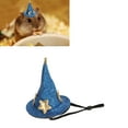 thumbnail image 4 of Hámster Sombro Luna Estrella Patrón Pequeño Animal Mascota Top Sombreros Ajustables Correa Correa Tortugas Lagartos, 4 of 7