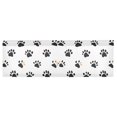 thumbnail image 6 of Yayeee Kitchen Valance Rod Pocket 54" x 18" Living Room Window Curtain, Black Cartoon Cat Paw, 6 of 6