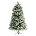 thumbnail image 5 of Nearly Natural Prelit LED Flocked Fir Artificial Christmas Tree, 6', 5 of 11