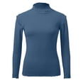 thumbnail image 1 of Youmylove Winter Women Crew Neck Lined Thermal Underwear Slim Warm Base Layers Long Sleeve Shirts, 1 of 5