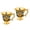 Golden blue, variant on Set Of 2 European Zincs Alloys Wine Goblets For Fine Dining
