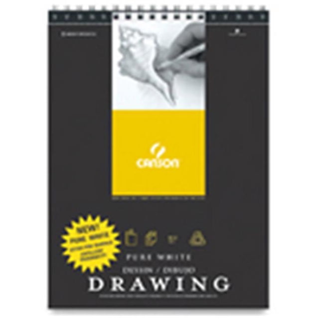 Canson 702-2230 Pure White Drawing Pads, 9 X 12 In.