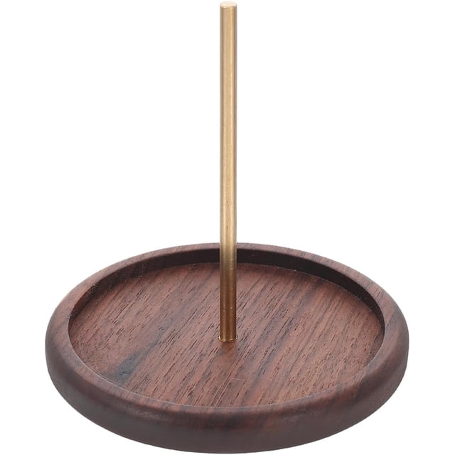 HUGFEGWE Support en Bois pour Fil et Fil - Support Rond pour Bobine de Fil à Coudre - Rangement pour Ligne de Perles - Conteneur de Fil à Broder pour la Maison - Clips de Cordon UA824-12542