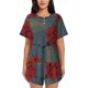 thumbnail image 1 of Balery Ladybug Conjunto de Pijama para Mujer con Estampado, Dos Piezas de Manga Corta y Shorts, Ropa de Dormir Suave con Cuello Redondo y Bolsillos-Medium, 1 of 6