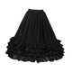 thumbnail image 1 of Enagua para niña, enagua de niña, enagua de crinolina portátil para boda, Negro, 1 of 9