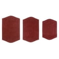 thumbnail image 5 of Home Weavers Waterford Collection 100% Cotton Non-Slip Bathroom Rug Set Machine Washable Bathroom Rug-17"x24", Bath Rug- 21"x34", Bathroom Rug- 24"x40", Red Color 3 Piece Bath Rug set, 5 of 8