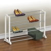Lynk® 20 Pair Shoe Rack - 4 Tier - Shoe Shelf Organizer - White