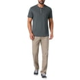 thumbnail image 2 of INSPIRE CHIC Men's Henley T-Shirts Casual Summer Short Sleeves Button Basic Tee S Dark Gray, 2 of 6