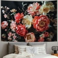 thumbnail image 2 of GOSMITH Brightly Colored Peonies Premium Tapestry Wall Hanging - Aesthetic And Artistic Bedroom Decor For Home Decoration,Decorative Tapestry Painting, 2 of 6