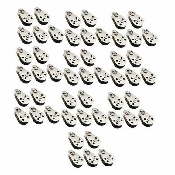 50PCS Stainless Steel M25 Pulley Block Hanging Wire Towing Wheel Lifting Wire Rope Cable Pulley Roller