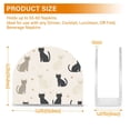 thumbnail image 4 of Yayeee Napkin Holder for Table Kitchen Paper Tissue Organization, Black Cute Cats, 4 of 8