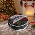 thumbnail image 6 of Christmas Wreath Storage Bag with Handle | Holiday Wreath Organizer for Window Decor | Reusable Christmas Decor Storage Container | Durable Fabric Protection Bag,Transparent, 6 of 9