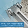 thumbnail image 5 of Shower Door Frameless, 60" W × 76" H Double Sliding Shower Door for Bathroom, 5/16" (8mm) Tempered Glass Door for Walk-in Shower, Stainless Steel Handle, ‎Chrome, 5 of 9