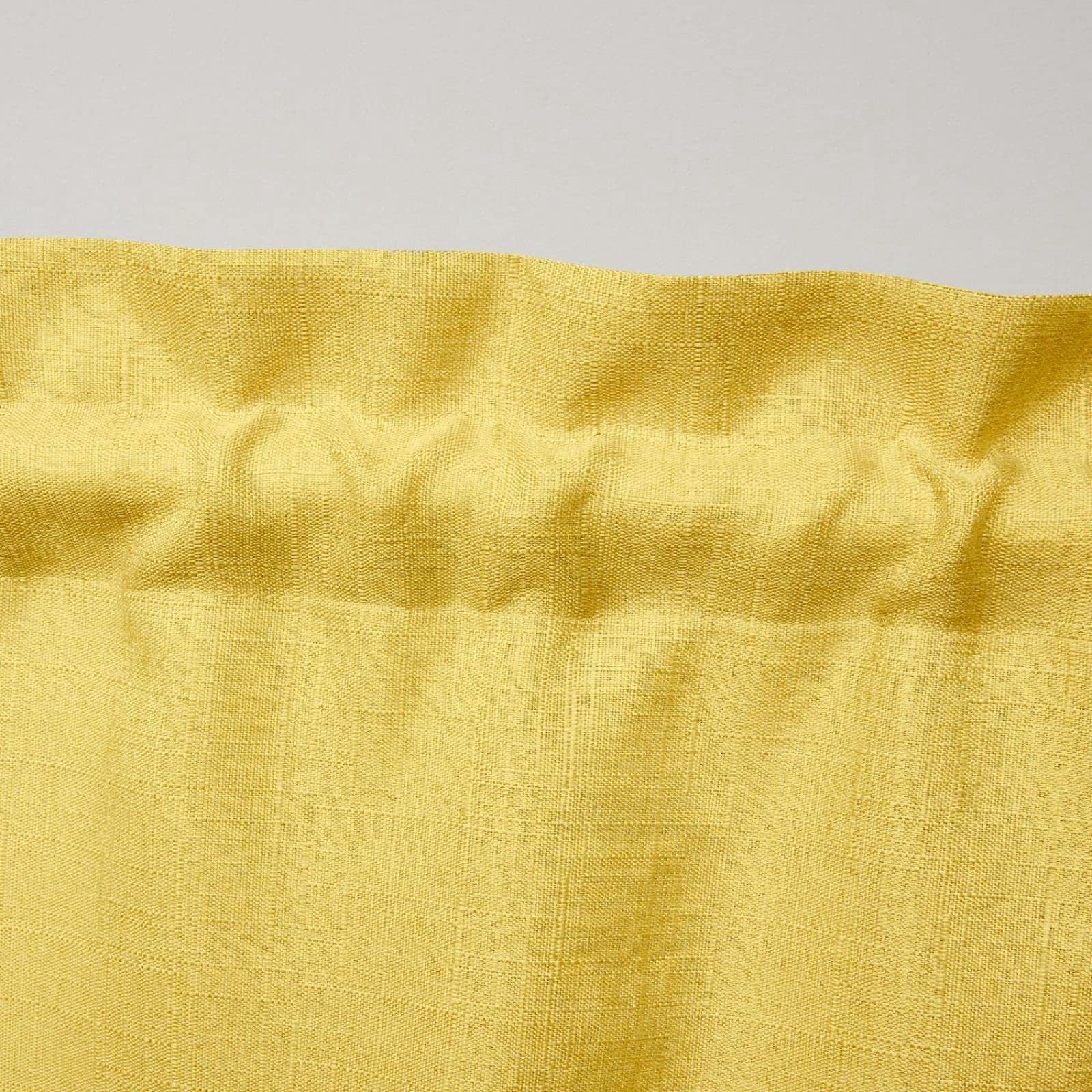 Exclusive Home Curtains Loha Light Filtering Rod Pocket Scalloped Valance, 54x16, Sunbath