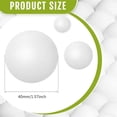 thumbnail image 2 of 100pcs Pong Balls 40mm Beer Balls Bulk Washable Small Game Balls for Carnival Pool Games Decoration Pet Toys, 2 of 5