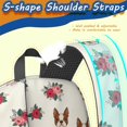 thumbnail image 5 of Boston Terrier and Floral Cream Pattern 17" School Backpacks for Teens,Waterproof Oxford Fabric,S-Shape Padded Straps for School,Travel,Hiking,Camping, 5 of 6