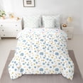 thumbnail image 2 of Homewish Kawaii Daisy 7pcs Bedding Comforter Set,Cute Cartoon Flower Queen Bedding Sets,Green White Queen Sheet Sets For Girl Teens,Ultra Soft Home Decor Reversible, 2 of 8