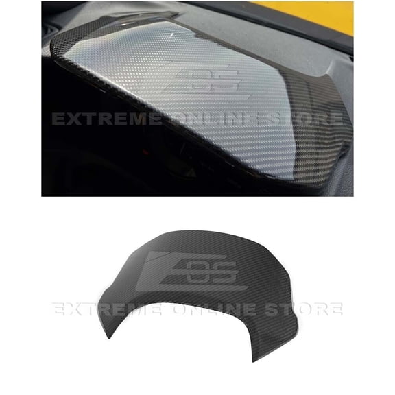 Replacement For 2020-Present Toyota A90 A91 Supra | JDM Factory Style CARBON FIBER Upper Dashboard Instrument Panel Cover