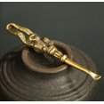 thumbnail image 4 of Monkey Solid Brass Statue Figure Pendant Keychain Crafts Ear Spoon Collect Gift, 4 of 8