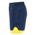 thumbnail image 3 of Lixada Pantalones cortos para correr 2 en 1 para hombres, pantalones cortos de ciclismo de maratón, de secado rápido, transpirables, ejercicio de entrenamiento Lixada Shorts deportivos, 3 of 7