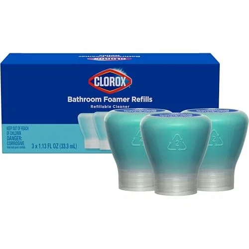 Clorox Bathroom Foamer Refill Pods Pack Of 3 Concentrated Cleaner System