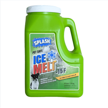 8lbs Pet Safe Ice Melt Jug: Outdoor Calcium & Magnesium Chloride Formula, Safe for Pets