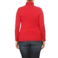 thumbnail image 5 of Women's Plus Size Long Sleeve Turtleneck Sweater Tops(Pack of 2), 5 of 5