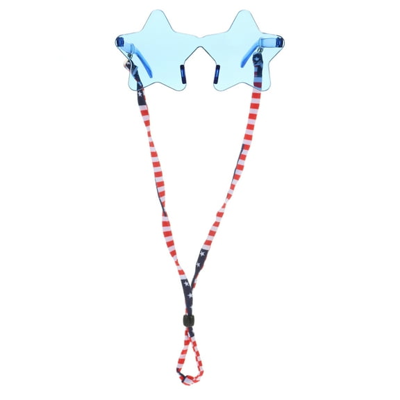 Way to Celebrate Americana Star Glasses with Adjustable Strap, 1 Piece