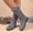 Gray, variant on Women's Winter Boots Mid-Calf Zip-Up Faux Fur Trim Insulated Chunky Sole Warm Cozy 36