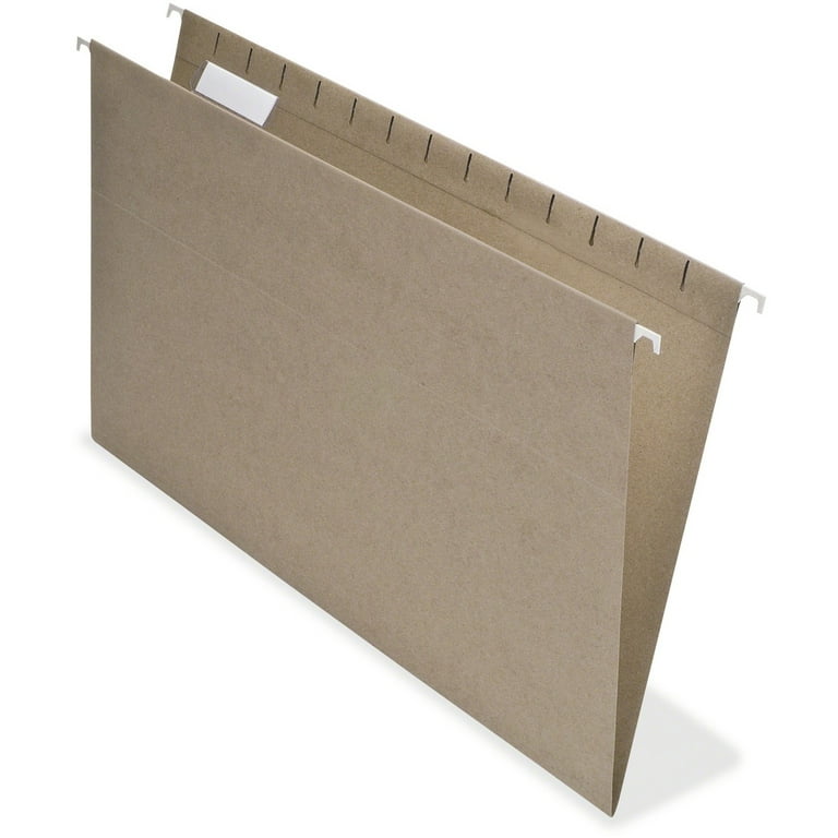 Earthwise by Pendaflex 100% Recycled Colored Hanging File Folders, Legal Size, 1/5-Cut Tabs, Natural, 25/Box Earthwise by Pendaflex 100% Recycled Colored Hanging File Folders, Legal Size, 1/5-Cut Tabs, Natural, 25/Box