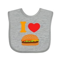Inktastic I Love Cheeseburgers Boys or Girls Baby Bib