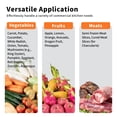 thumbnail image 6 of TERUISI Commercial Vegetable Chopper, 300W Automatic Food Cutter Machine with Stainless Steel Blades for Slicing, Shredding & Dicing, Restaurant Kitchen Use, 6 of 9