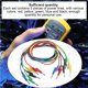 thumbnail image 4 of Kenally 5 uds Cable de prueba de conector banana P1036 15A 1000V rojo amarillo verde azul negro con cable de conector banana de doble extremo Medidores de medidas dimensionales, 4 of 5