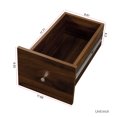 thumbnail image 4 of Tcbosik Modern Bookcase with Open Shelves, Narrow Bookshelf with 3 Drawers, 70.8" Storage Cabinet, Display Cabinet for Living Room, Bedroom, Walnut, 4 of 8