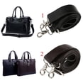 thumbnail image 3 of Black Mens Leather Crossbody Replacement Bag Accessory Handle Straps 150cm, 3 of 8