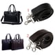 thumbnail image 3 of Correa de repuesto para bolso de hombre, ajustable, de cuero, con asa larga, color negro, 3 of 9