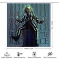 thumbnail image 2 of Beetlejuice Beetlejuice 4 Pcs Shower Curtain Set Bathroom Sets Shower Curtain with 12 Hooks Bathroom Decor with Rugs Bath Accessories with Mats Toilet Lid Cover, 2 of 8