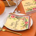 thumbnail image 4 of 60 Pack Thanksgiving Napkins 13"× 13" Disposable Paper Cocktail Napkins for Thanksgiving Party Supplies, 3 Designs Thanksgiving Themed Paper Napkins, 4 of 7