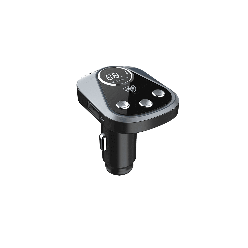 Auto Drive Bluetooth FM Transmitter with App, Parking Locator, Voltage