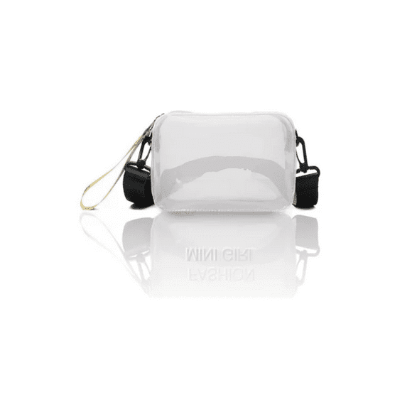Bolso Bandolera Transparente Cuadrada Mujer De Moda